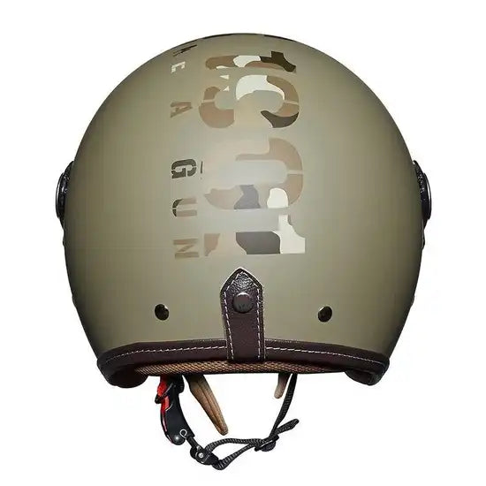 ROYAL ENFIELD CHOPPER MLG CAMO HELMET WITH CLEAR VISOR - DESERT STORM