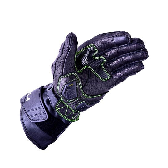 SCALA TREKKER RIDING GLOVES - BLACK FLU. GREEN