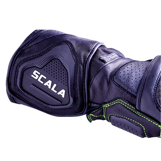 SCALA TREKKER RIDING GLOVES - BLACK FLU. GREEN