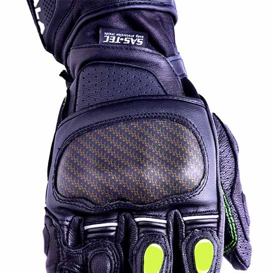 SCALA TREKKER RIDING GLOVES - BLACK FLU. GREEN