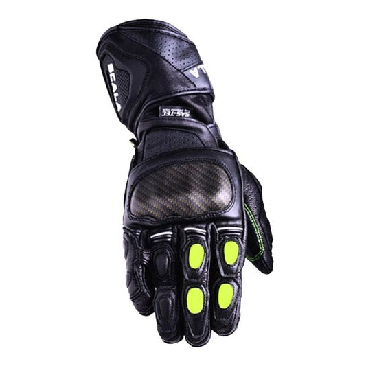 SCALA TREKKER RIDING GLOVES - BLACK FLU. GREEN