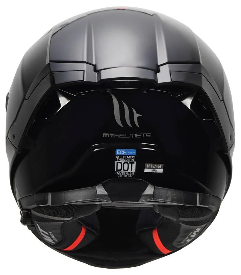MT THUNDER 4 SV A1 SOLID HELMET -  GLOSS BLACK